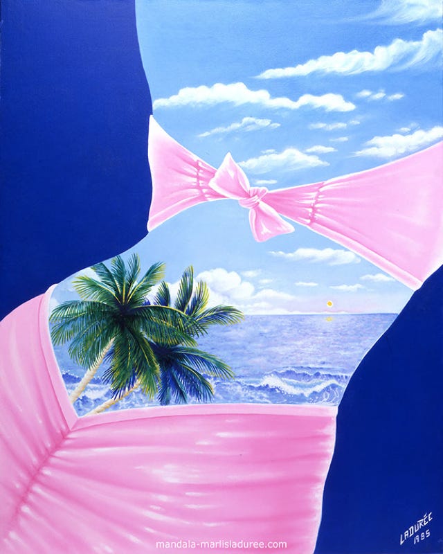 La Mer Oil on canvas 92 x 73 cm 1985