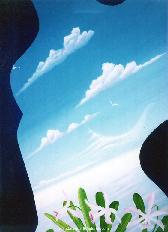 Orchidées Oil on canvas 65 x 50 cm 1986