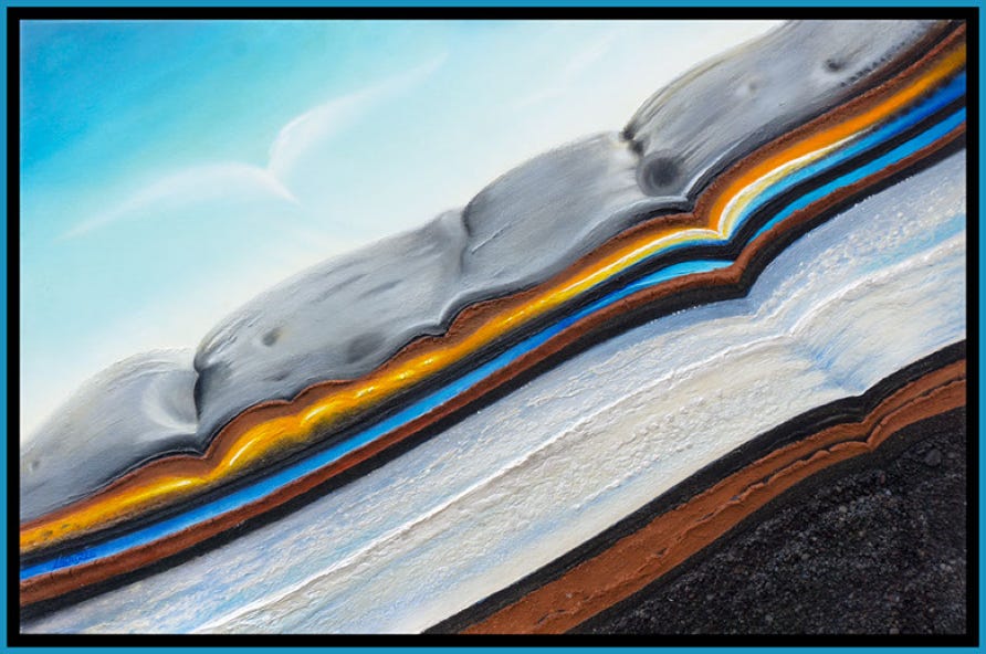 La Tarta del Teide Glaze, oil on canvas 116 x 72 cm 2012