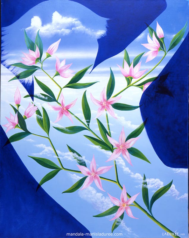 Floraison Oil on canvas 92 x 73 cm 1986